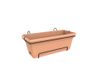 Elho Green Basics Balkonbak XL All-in-1 55 - Plantenbak voor Balkon Buiten - Kunststof - Bruin - 55 x 34 x 23 cm