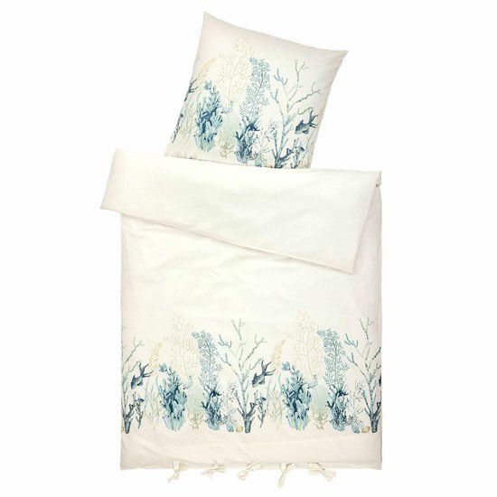 LOBERON Dekbedovertrekset Grosmagny crème/blauw