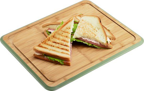 Kesper Snijplank - Bamboe - 40 x 30 cm - Groene Rand