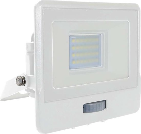 V-tac VT-128S LED schijnwerper met sensor - 20 W - 1510 Lm - 6500K - Wit