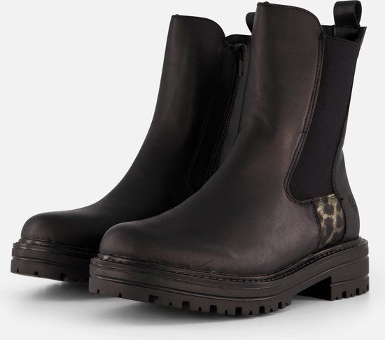 Remonte Chelsea boots zwart Leer - Dames - Maat 36