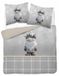 Parure de lit, coton, motif de Noël, 160x200, référence 6123a, motif de lutin de Noël