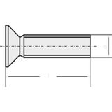 TOOLCRAFT 889770 Vis de tête M4 20 mm Cruciforme Phillips DIN 965 Acier zingué 1 pièce(s)