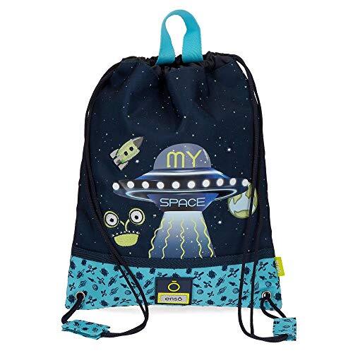 Enso My Space Messenger Bag Blauw 27 x 34 cm Polyester