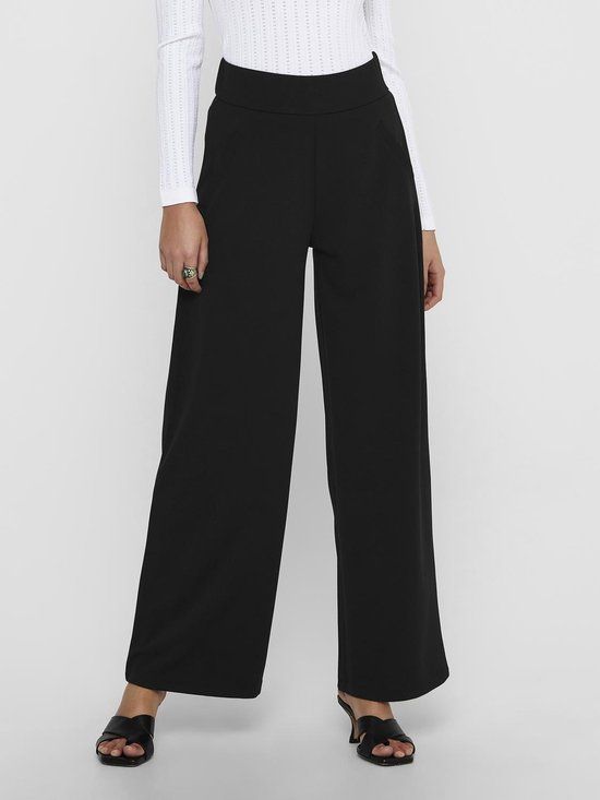 JDY JDYLOUISVILLE CATIA WIDE PANT JRS NOOS - Zwart - Dames - W26 X L30