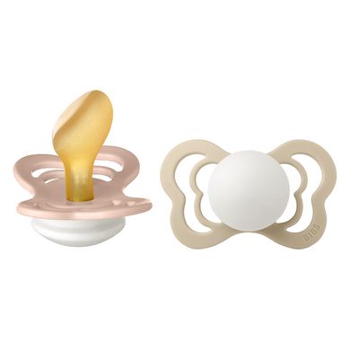 BIBS® Couture Pacifier Blush & Vanilla Glow Latex 6-36 Months, 2 Pack