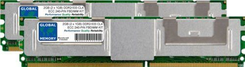 GLOBAL MEMORY 2GB (2 x 1GB) DDR2 533MHz PC2-4200 ECC FBDIMM RAM Kit