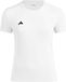 Adidas Sport T-Shirt Adizero E Tee - Sportswear - Vrouwen - Wit - XS