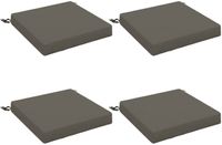 vidaXL 4-Piece Zitkussens SOEST 4 st 100% Polyester Grijs
