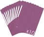 Oxford Topfile+ Kartonnen map, 3 flappen, A4, elastisch, pruim, 10 stuks