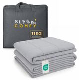 Sleep Comfy Verzwaringsdeken - 11 kg - 200x200cm - Lichtgrijs