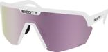 Scott Sport Shield Lunettes de soleil blanc mat AMP lavande chrome S3