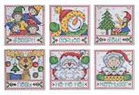 Design Works Christmas Tags Plastic Canvas Ornamenten, Multi-Color
