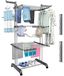 Solidchoice - Sèche-linge multifonctionnel avec 2 ailes pivotantes