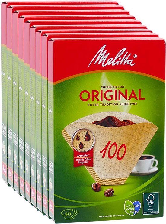 Melitta Classic Filterzakjes 100/40 - 9 x 40 stuks - Bruin