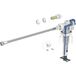 Geberit Vlotterkraan type 383 met zijdelingse wateraansluiting 3/8 inch messing schacht 240.785.00.5