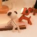 Winkee Mini Hond Lampje - 2 stuks - Wit + Bruin