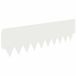 vidaXL Bordure de pelouse - 20 pièces - 103 x 30 cm - Acier - Blanc