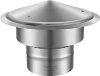 VEVOR Schoorsteenkap RVS 304 Schoorsteenkap 300x300x220mm Schoorsteenkap Regenkap Schoorsteenkap 150mm Plaatdiameter Schoorsteenkap Compatibel met Verschillende Soorten Schoorstenen