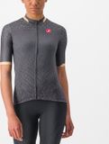 Castelli Fietsshirt Korte Mouwen Dames Grijs Antraciet - CASTELLI PEZZI JERSEY DARK GRAY - M