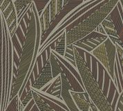 A.S. Création French Affair Botanisch Behang - Palmbladeren - Bruin Geel Rood Zwart