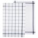 Atmosphera 5Five Theedoek Traditioneel - set van 2x stuks - blauw/wit- motief - katoen - 70 x 45 cm