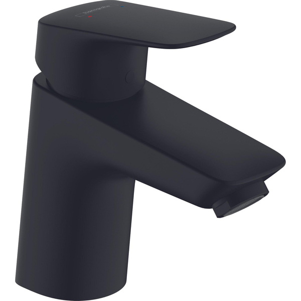 Hansgrohe Logis wastafelkraan 70 z/afvoer m.zwart 71071670