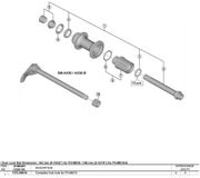 Shimano FH-M678/FH-M7010 Trapas Holle As Zwart