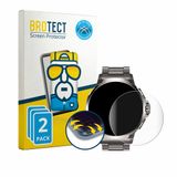 BROTECT - Screenprotector voor Fosmet Smartwatch 1.92" - Folie Beschermfolie transparant volledig dekking - 2 Stuks