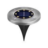 Crepus Lampe solaire LED, acier inoxydable, 1 W, 3 pièces