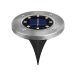 Crepus Lampe solaire LED, acier inoxydable, 1 W, 3 pièces