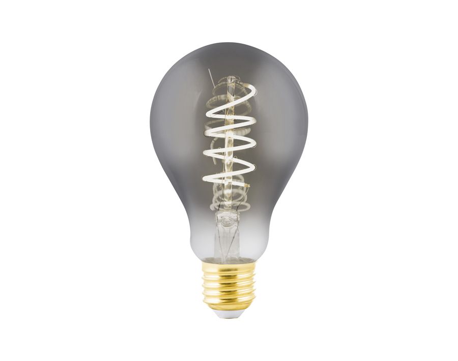 EGLO LED Lamp - Bol - E27 - 100 lm - Smoke - Spiraal - Dimbaar