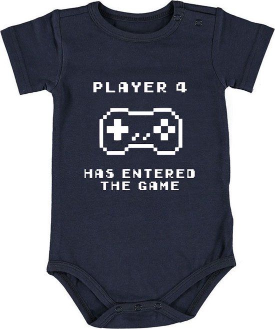 Player 4 has entered the game Baby Romper - Blue - Size 50/56