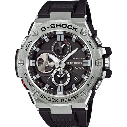 Casio G-Shock G-Steel GST-B100-1AER Men's Watch - Black Dial, Stainless Steel Case, Quartz Movement