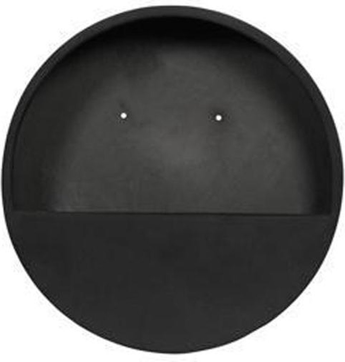 PotteryPots wand bloempot natural wally 30x7 cm zwart
