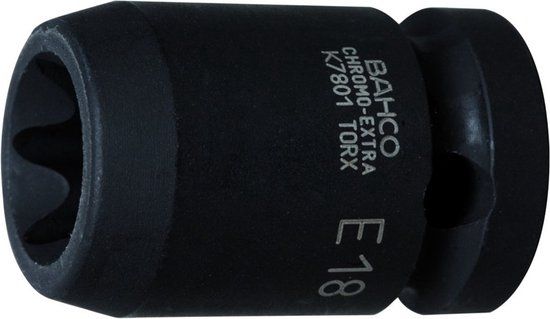 Bahco 1/2" krachtdop torx-e18 | K7801TORX-E18