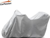CarPassion Motorhoes - Beschermhoes - Waterdicht & Vorstbestendig - Maat S - Grijs - 205 x 90 x 120 cm