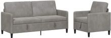 vidaXL Ensemble de canapés gris clair Polyester