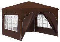 vidaXL Pop-up Feesttent 290 x 290 x 245 cm Bruin