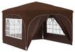 vidaXL Pop-up Feesttent 290 x 290 x 245 cm Bruin