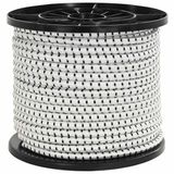 vidaXL Bungee Koorden 10 mm Zwart en Wit PP en rubber