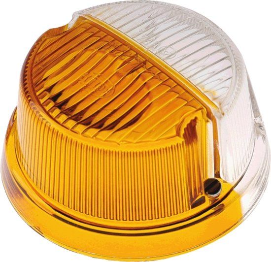 Hella Glas Wit/Oranje tbv Positie-knipperlamp-9EL088538-001-Landbouw-Trekker-Tractor-Los GLAS