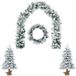 vidaXL Mini Kerstboom 60 cm PVC en PE Groen en Wit