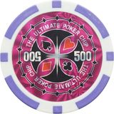 Merkloos / Sans marque Speelplezier-online.nl Ultimate pokerchip 11.5g - Value 500 - 25st. - Texas Hold'em Poker Chips - Fiches voor Pokeren