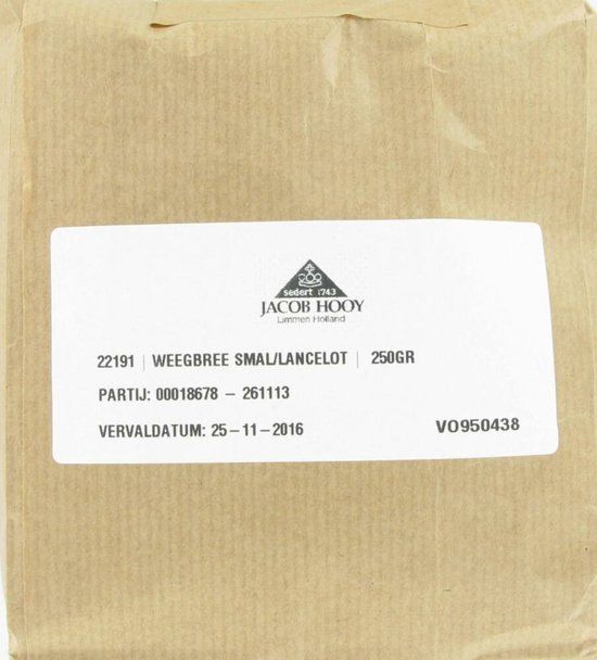 Jacob Hooy Weegbree Smal 250 gr