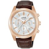 LORUS Analoog herenhorloge met leren armband RT304LX9