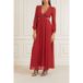 GUESS Marciano By Ursula Robe Longue Laqué Uni Rouge Taille : XS