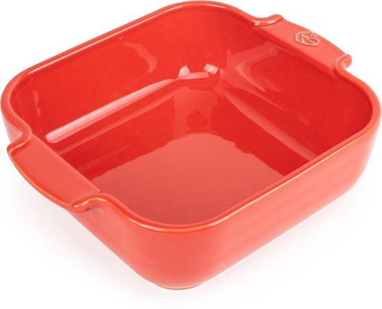 PEUGEOT Ovenschaal Rood vierkant 17x17xH6 cm