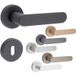 Fimet Drückergarnitur SHAPE 1320-232 Aluminium WC Badezimmer Anthrazit