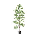 Zstar Schefflera Grote kunstboom met tofp voor binnendecoratie met natuurlijke stam, realistische bladeren voor thuis, kantoor, balkon, 180 cm